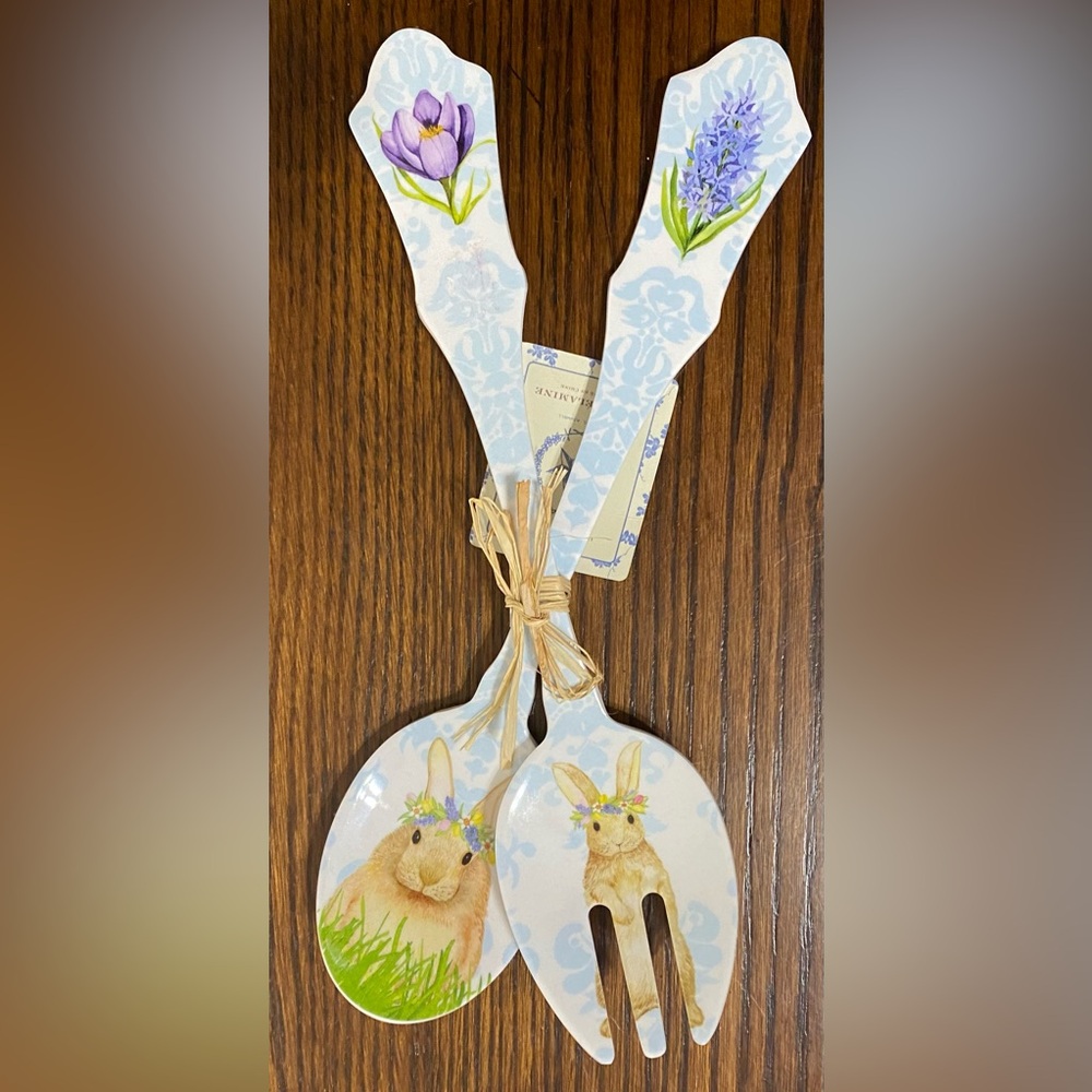 The Prairie Blue Floral Melamine Spoon